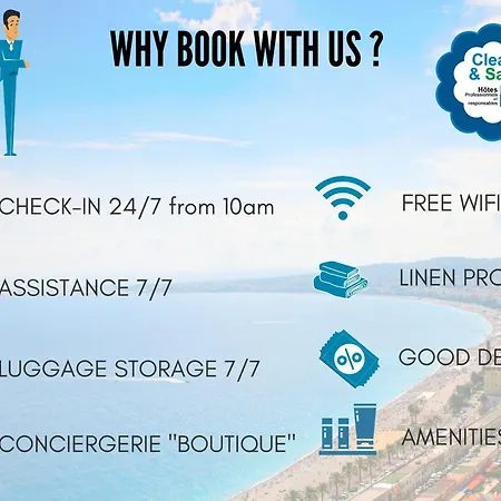 Nestor&jeeves - Palm Riviera - - Close Old Town شقة نيس